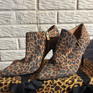 Jessica Simpson Animal Print Ankle Booties
